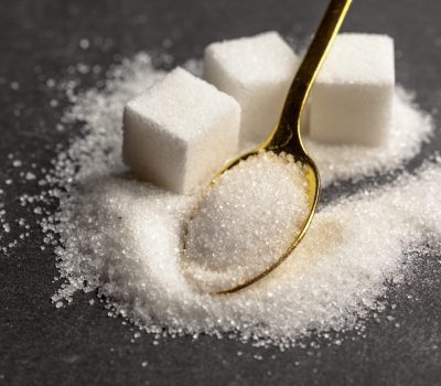 background of sugar cubes